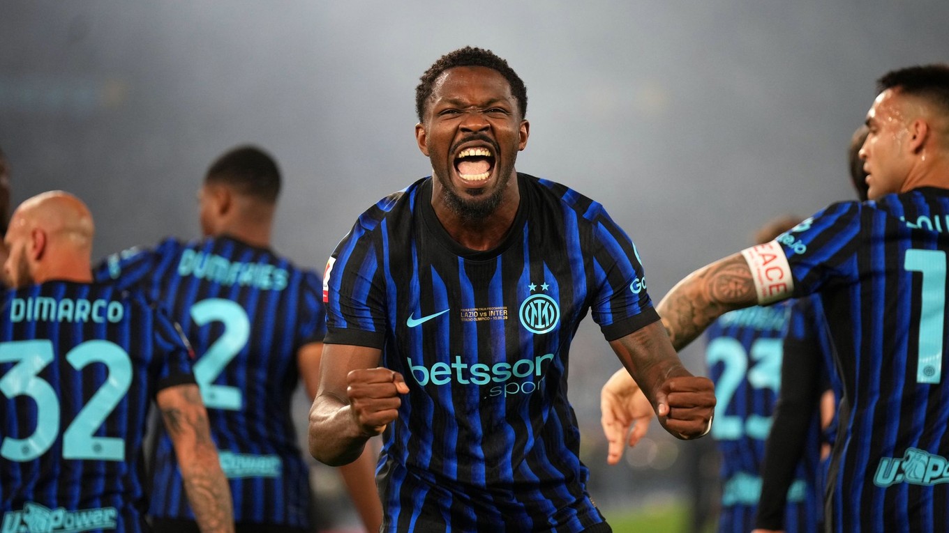 Marcus Thuram sa teší z gólu