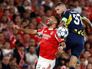 Milan Škriniar v zápase proti Benfice.