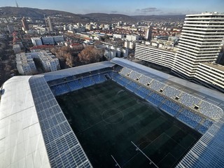 Národný futbalový štadión v Bratislave (Tehelné pole).