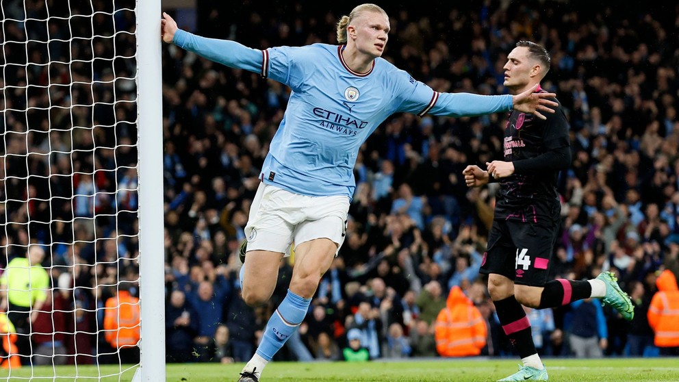 Erling Haaland strelil hetrik.