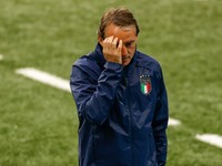 Tréner Talianska Roberto Mancini.
