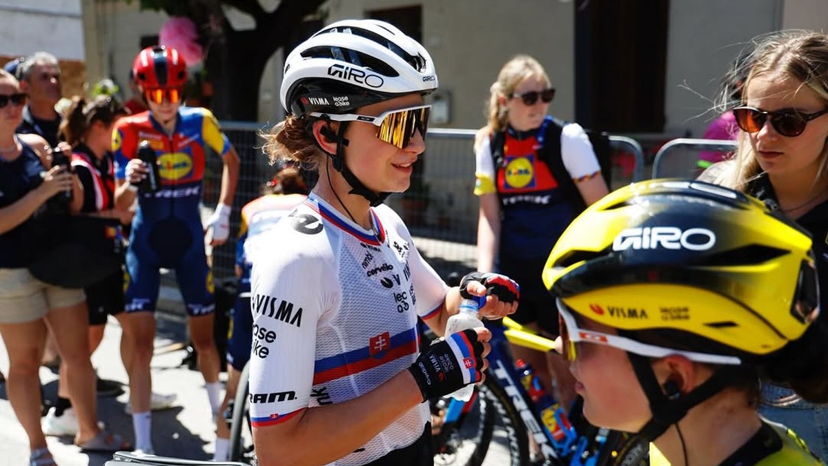 Slovenská cyklistka Viktória Chladoňová.