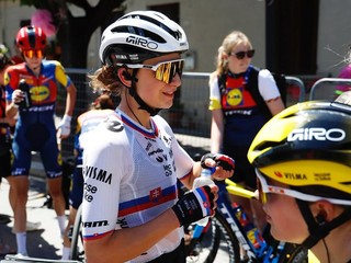 Slovenská cyklistka Viktória Chladoňová. 