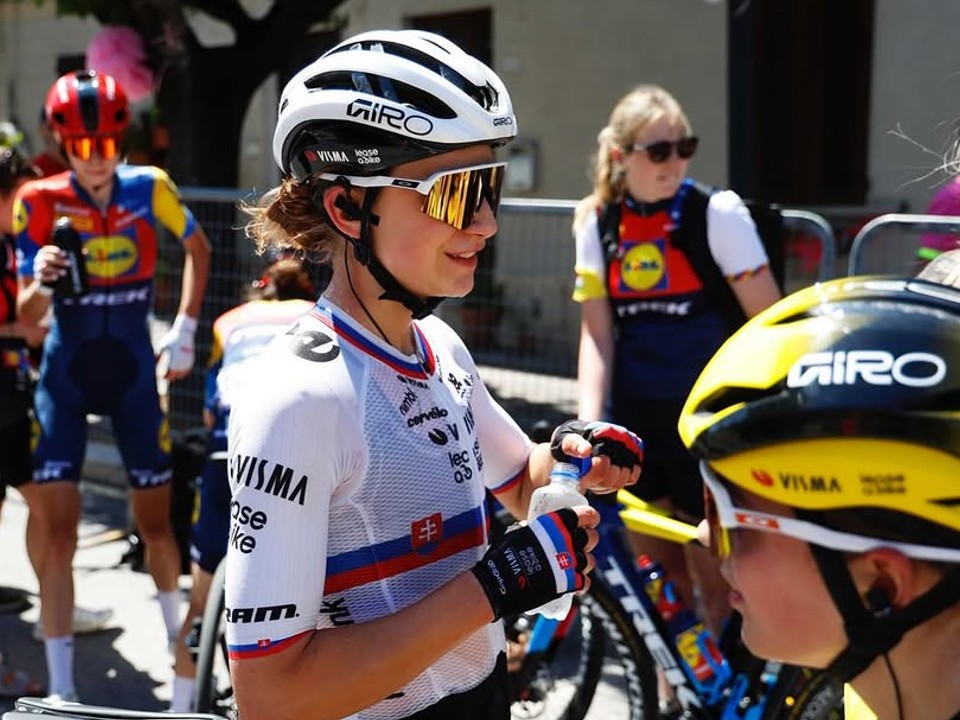 Slovenská cyklistka Viktória Chladoňová.
