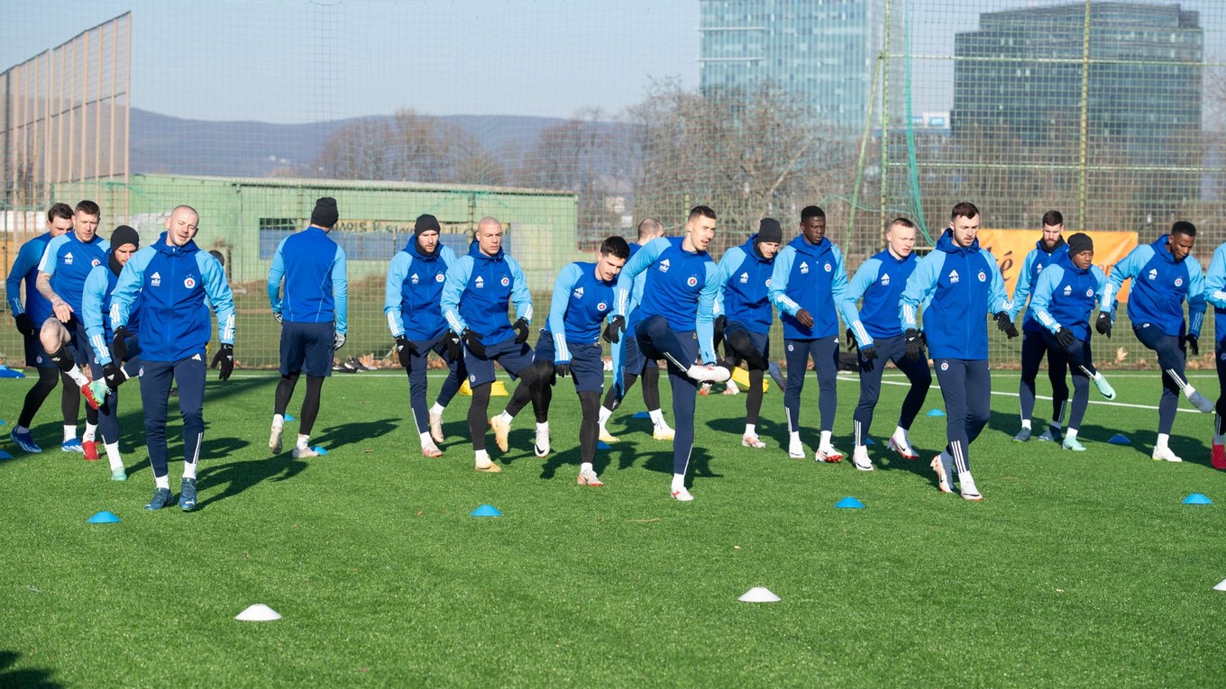 Slovan Bratislava počas štartu zimnej prípravy.
