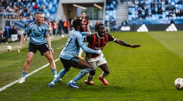 Momentka zo zápasu Slovan Bratislava - Spartak Trnava.