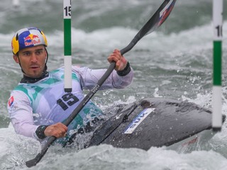 Slovenský vodný slalomár Jakub Grigar.
