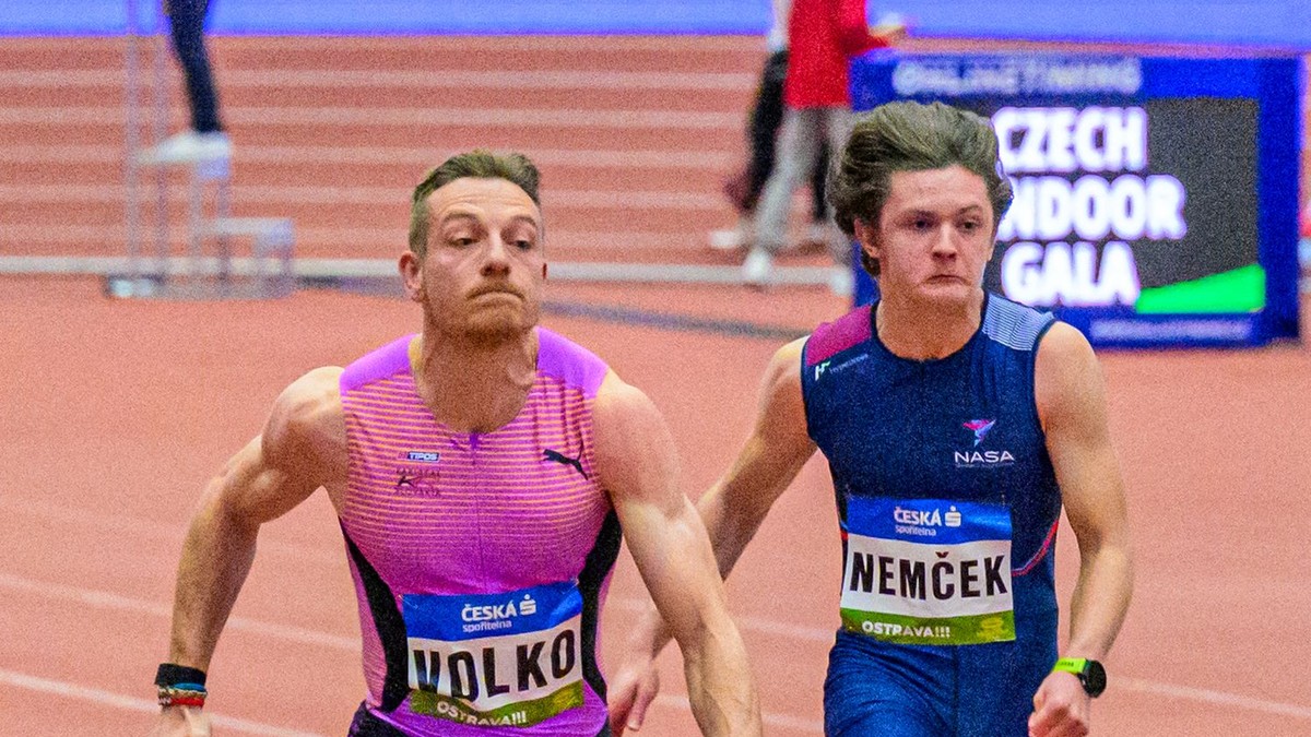 Ján Volko beží 60 metrov.