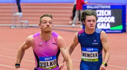 Ján Volko beží 60 metrov.