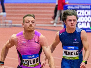 Ján Volko beží 60 metrov.