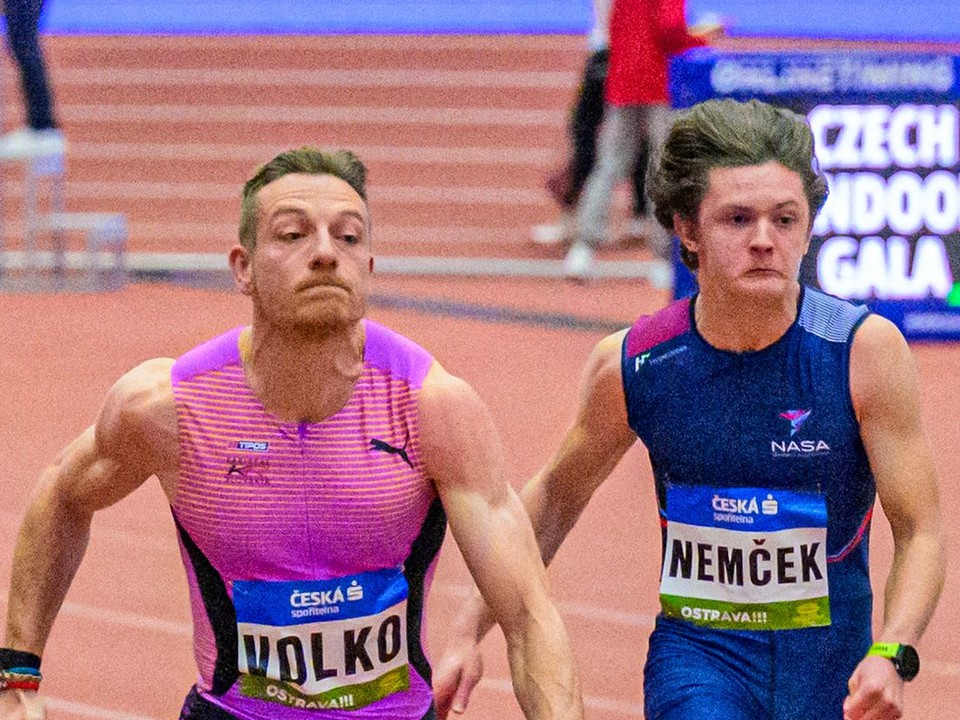 Ján Volko beží 60 metrov.