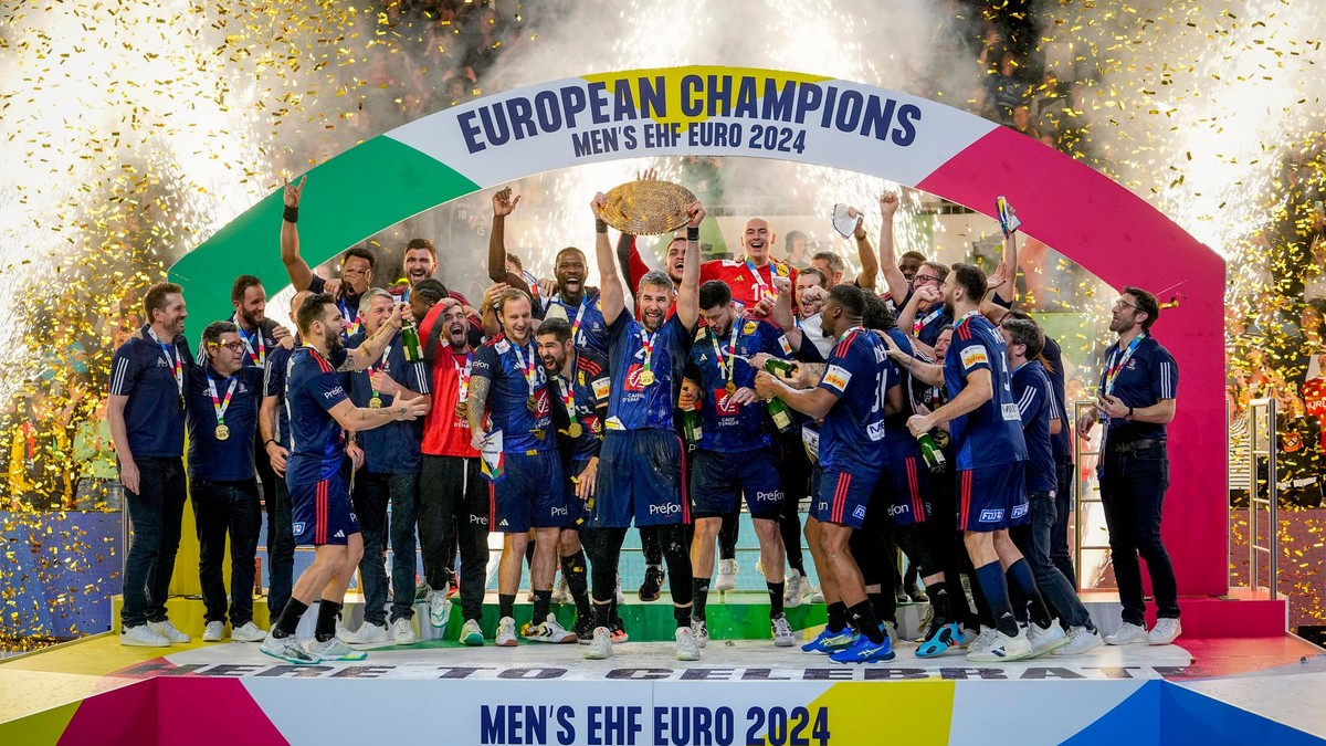 Les handballeurs français devenus champions d’Europe de handball