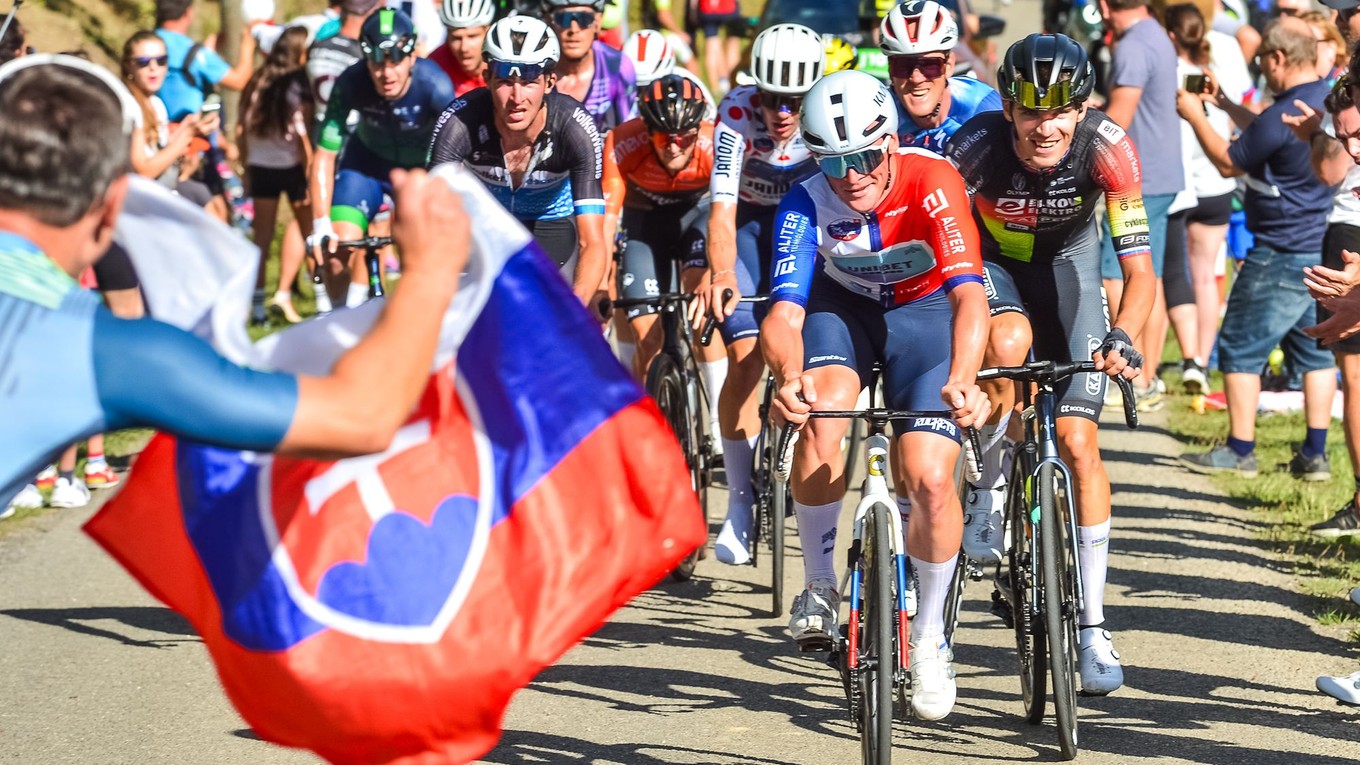 Lukáš Kubiš v 5. etape Okolo Slovenska 2025