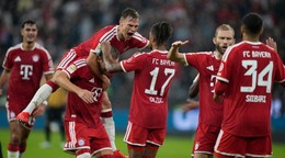 Hráči Bayernu sa tešia z gólu