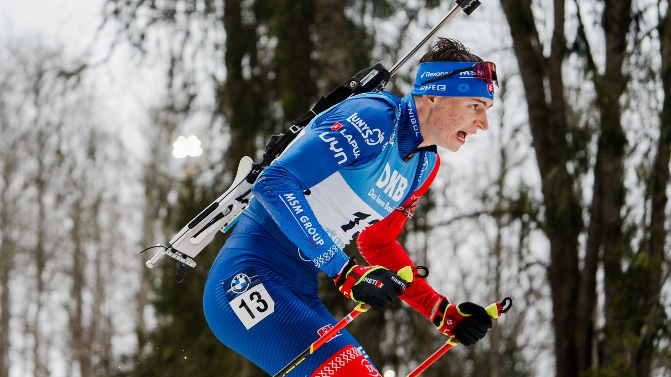 Jakub Borguľa v šprinte v Otepää.