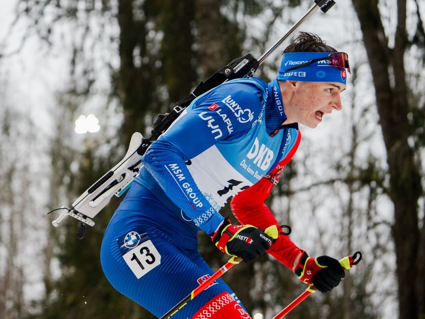Jakub Borguľa v šprinte v Otepää.