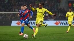 Fotka zo zápasu Európskej ligy Viktoria Plzeň - Fenerbahce Istanbul.