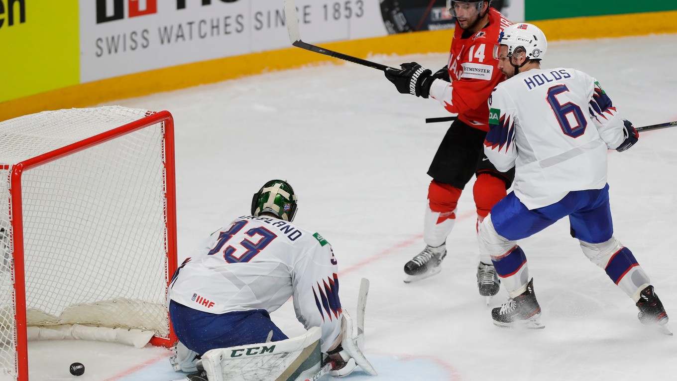 Výsledok a priebeh zápasu Kanada - Nórsko na MS v hokeji 2021.