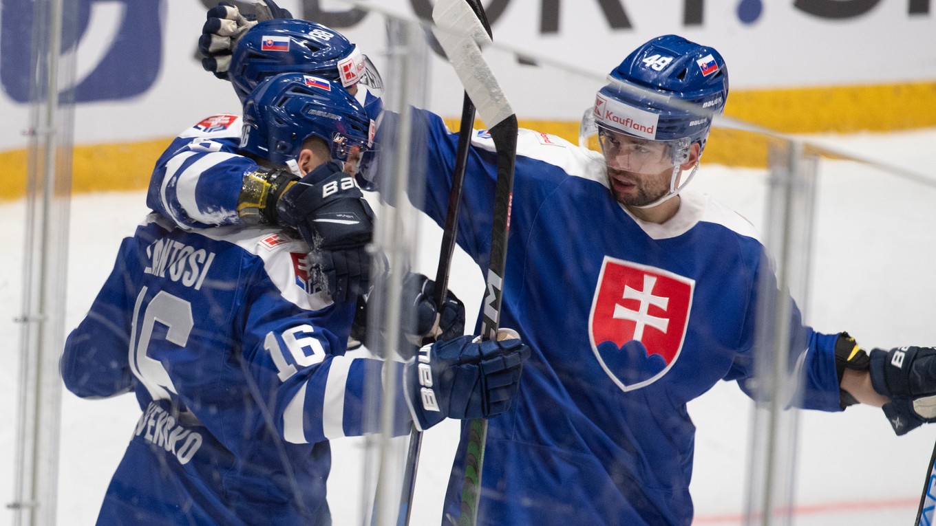 Slovenskí hokejisti na Vianočnom Kaufland Cup 2022.