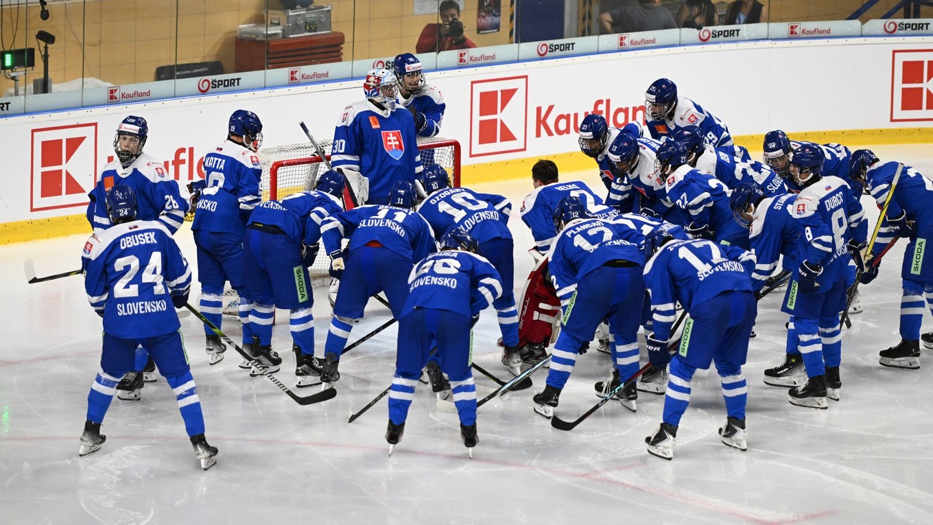 Hráči Slovenska do 18 rokov.