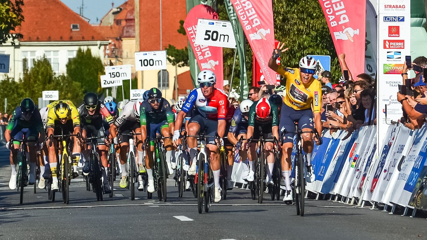 Paul Magnier vyhral aj 4. etapu na Okolo Slovenska 2025. Lukáš Kubiš opäť druhý. 