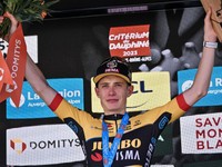 Jonas Vingegaard na Critérium du Dauphiné 2023.