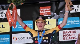 Jonas Vingegaard na Critérium du Dauphiné 2023.
