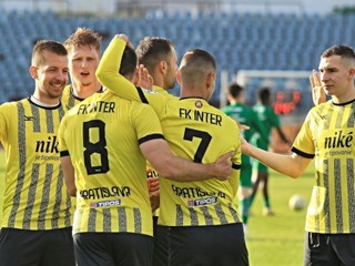 Futbalisti Interu Bratislava.