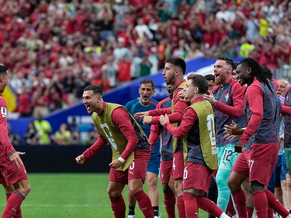 Cristiano Ronaldo oslavuje gól v zápase Portugalsko - Uzbekistan na MS vo futbale 2026. 