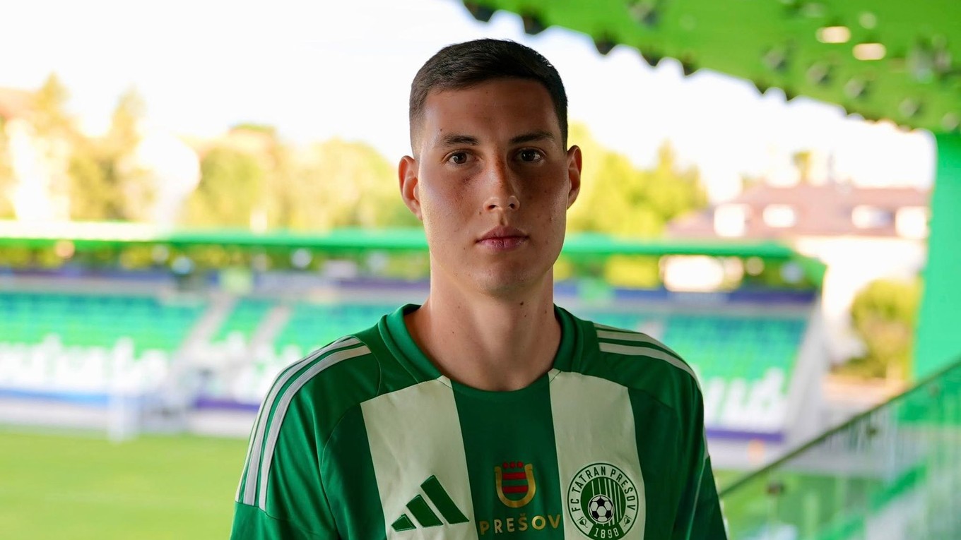Kyrylo Siheiev v drese FC Tatran Prešov.