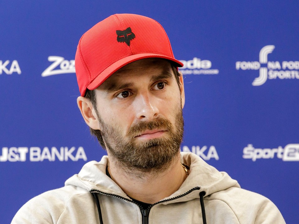 Na snímke slovenský tenista Norbert Gombos.