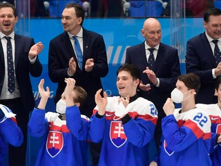 Slovenskí hokejisti na ZOH 2022 v Pekingu.