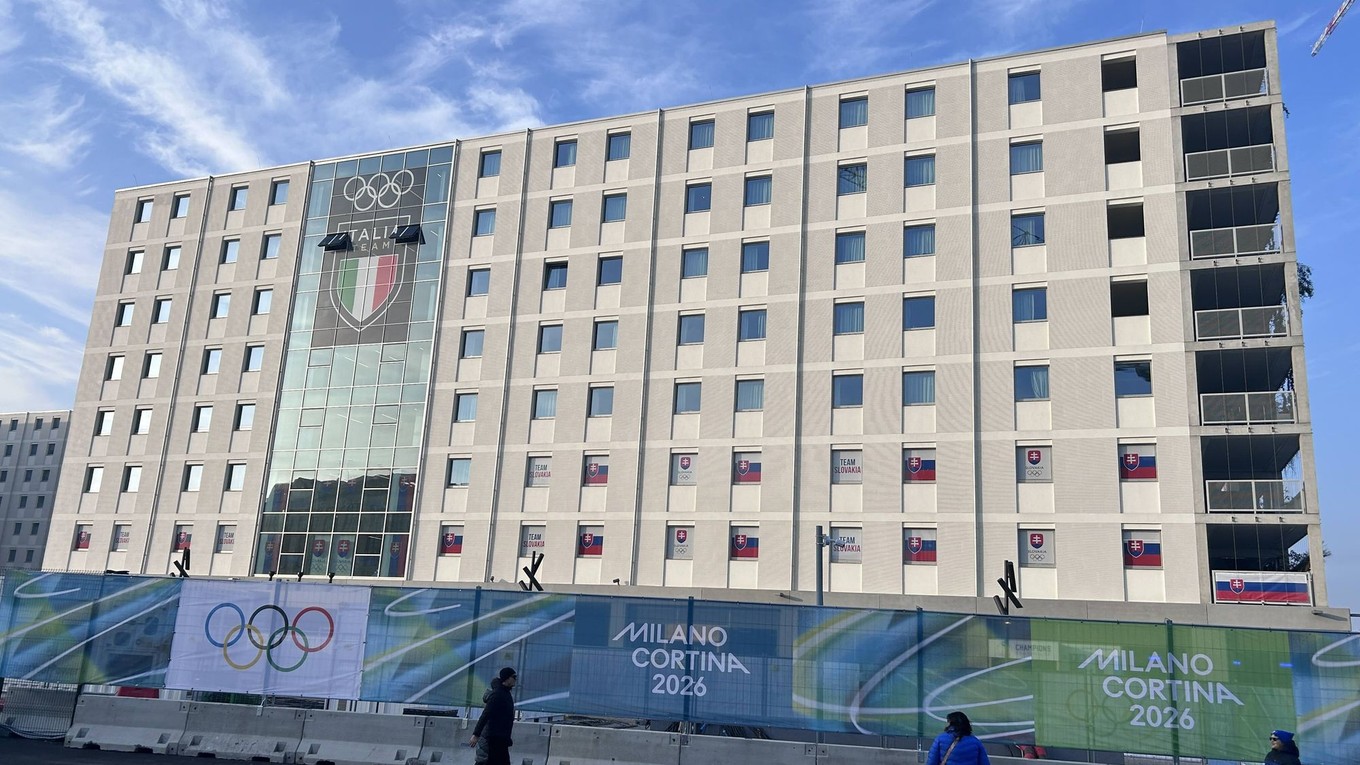 Budova, v ktorej sú ubytovaní slovenskí olympionici