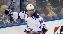 Chris Kreider v drese New York Rangers.