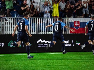 Adam Bombicz sa teší z gólu za Slovensko na MS v malom futbale 2023.