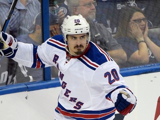 Chris Kreider v drese New York Rangers.