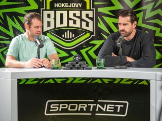 Ondrej Rusnák a Boris Valábik v podcaste Hokejový BOSS. 