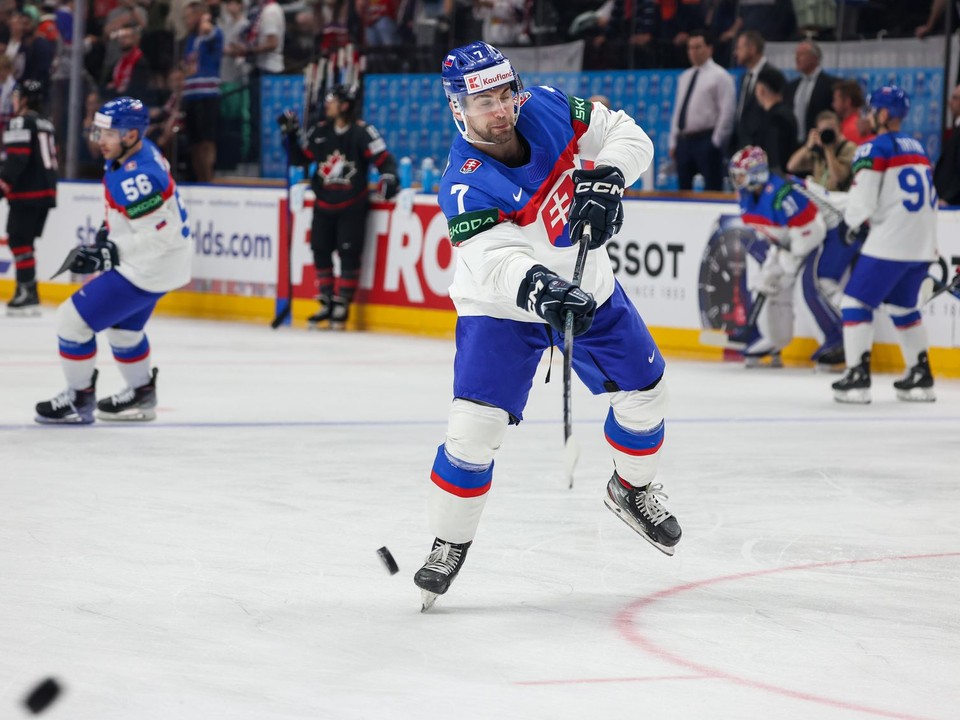 Mário Grman pred zápasom Slovensko - Kanada vo štvrťfinále MS v hokeji 2024.
