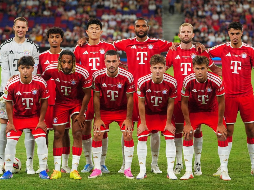Futbalisti Bayernu Mníchov počas ázijského turné.