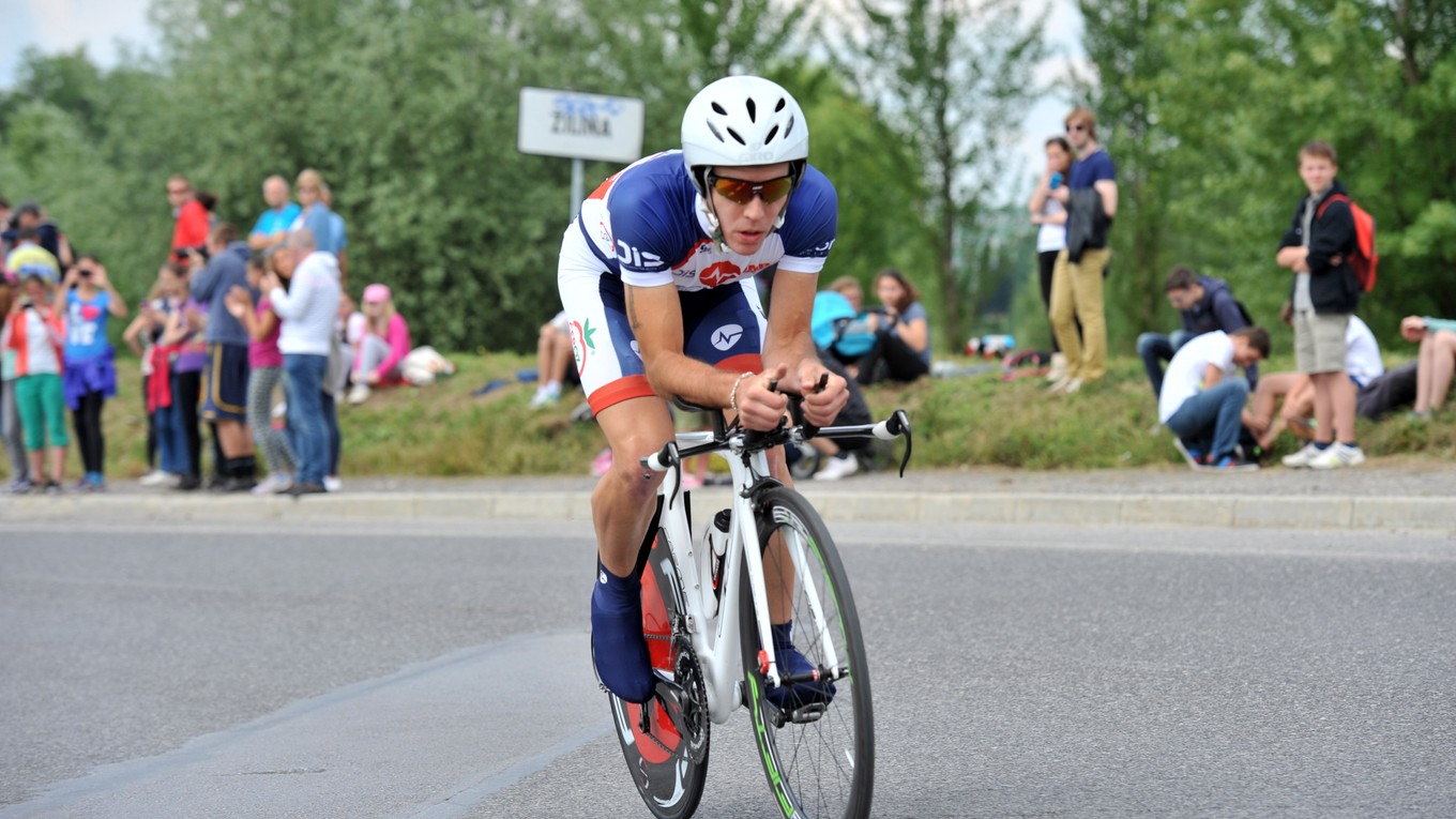 Na archívnej snímke slovenský cyklista Tomáš Nagy z PROefekt team Slovensko.