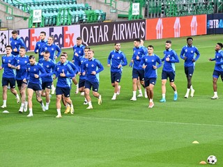 Futbalisti ŠK Slovan Bratislava.