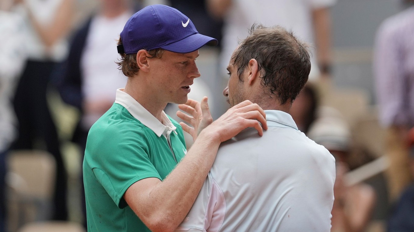 Jannik Sinner a Richard Gasquet 