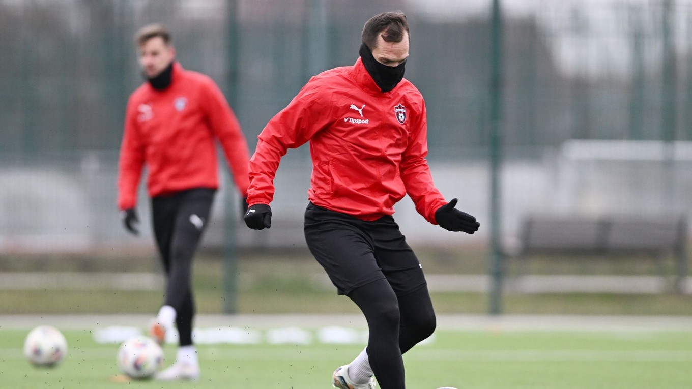 Kapitán FC Spartak Trnava Martin Mikovič počas prvého tréningu v zimnej príprave