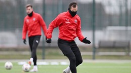 Kapitán FC Spartak Trnava Martin Mikovič počas prvého tréningu v zimnej príprave