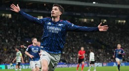 Kai Havertz oslavuje gól