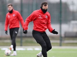 Kapitán FC Spartak Trnava Martin Mikovič počas prvého tréningu v zimnej príprave