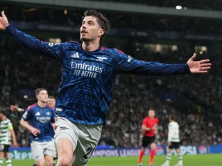 Kai Havertz oslavuje gól