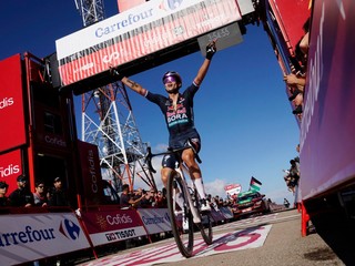 Primož Roglič v cieli 19. etapy na pretekoch Vuelta 2024.