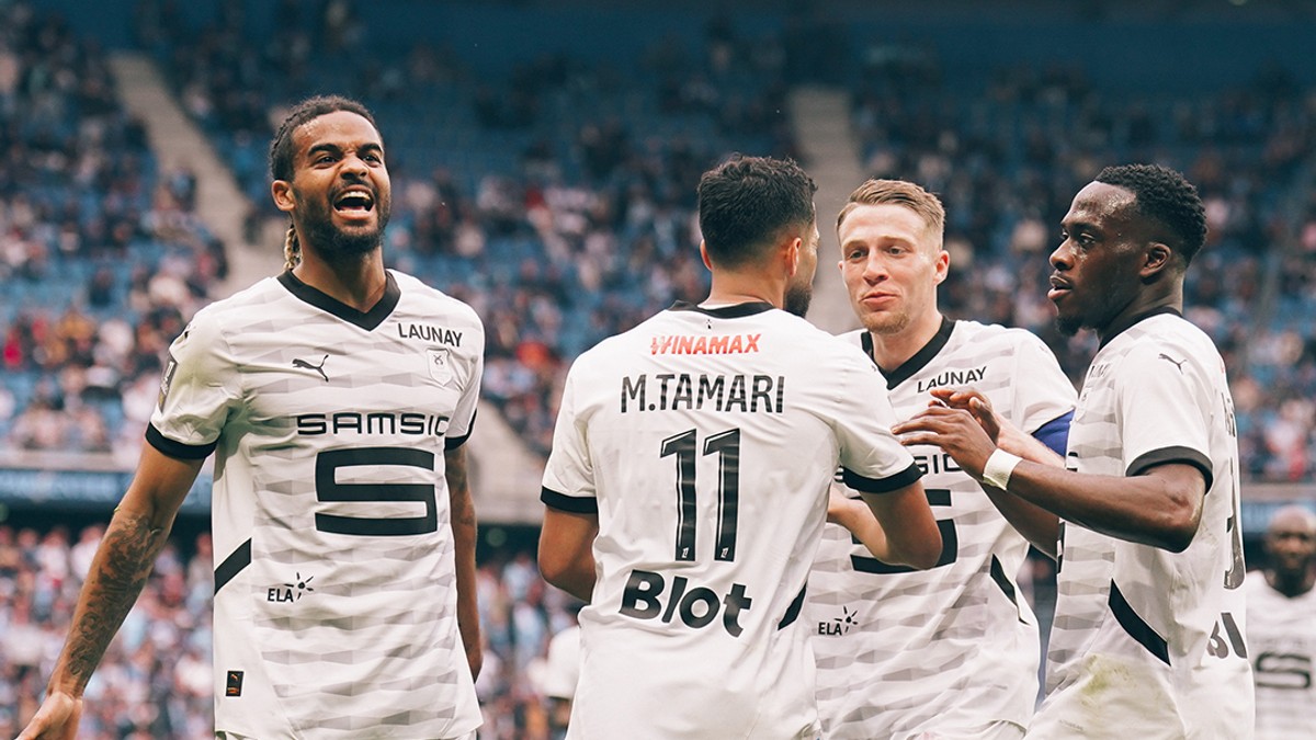 Gólová radosť futbalistov Stade Rennes.