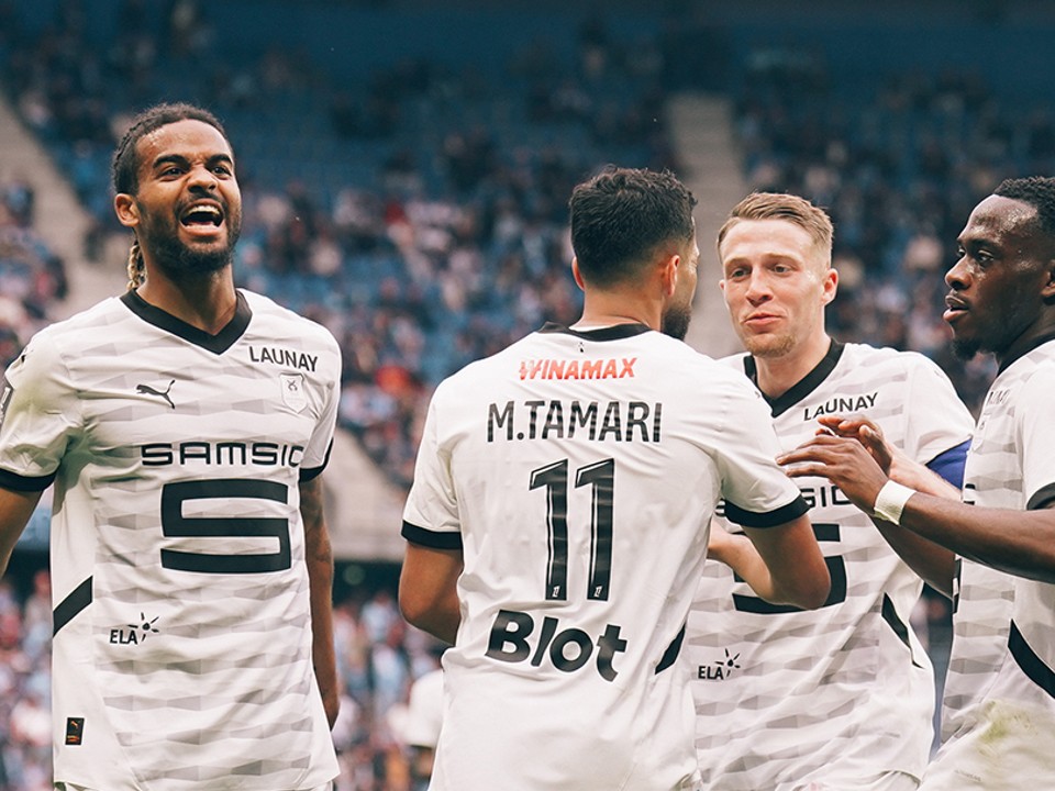 Gólová radosť futbalistov Stade Rennes.